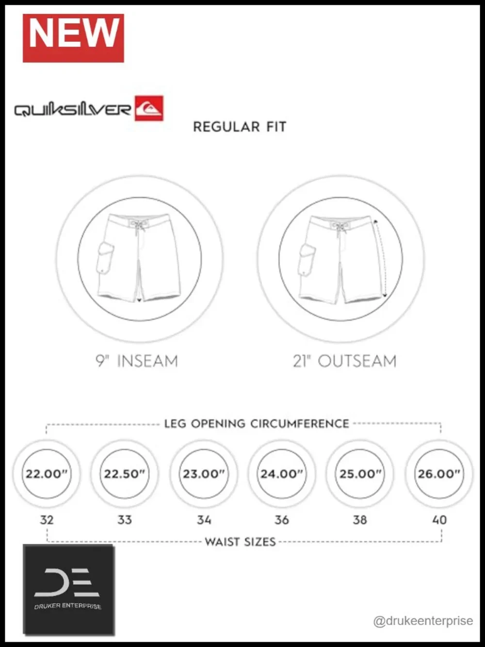 UPF 50 Quick Dry Board Shorts Regular Fit Fixed Waist Velcro Fly Drawstring